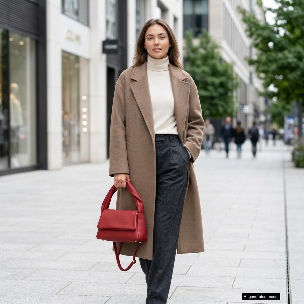 Italian Full-Grain Leather Top-Handle Bag | Perugia - Che Cose Belle