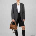 Italian Full-Grain Leather Top-Handle Bag | Perugia - Che Cose Belle