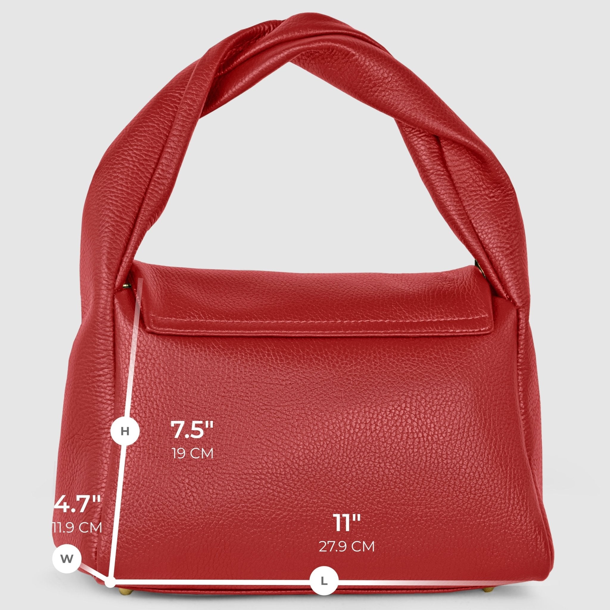 Italian Full-Grain Leather Top-Handle Bag | Perugia - Che Cose Belle