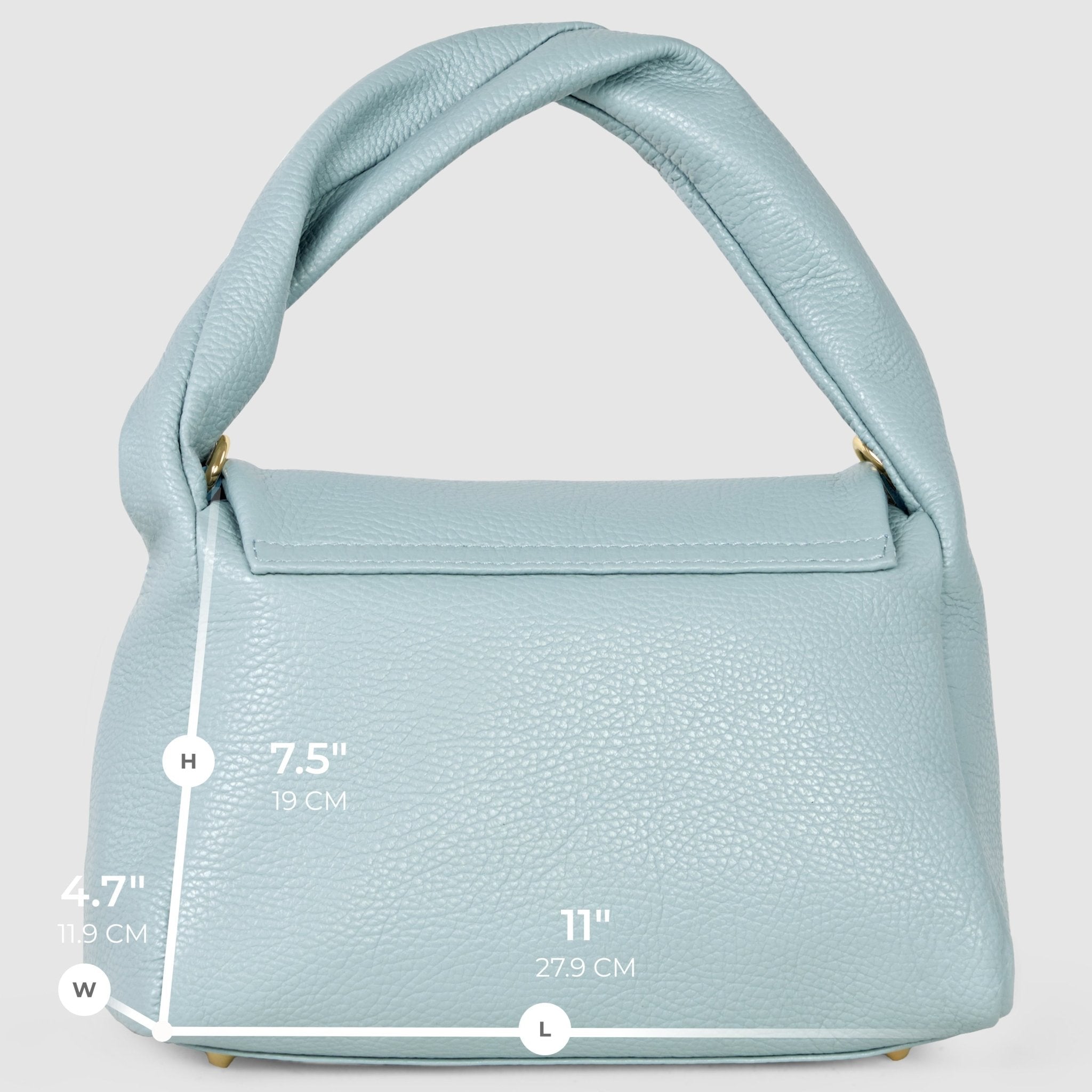 Italian Full-Grain Leather Top-Handle Bag | Perugia - Che Cose Belle