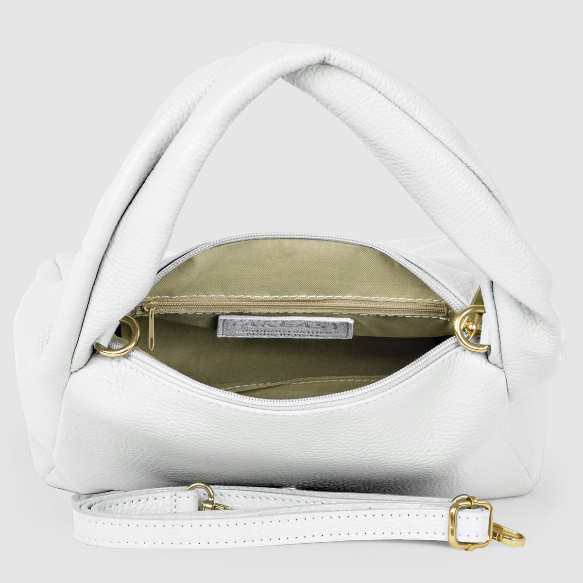 Italian Full-Grain Leather Top-Handle Bag | Perugia - Che Cose Belle