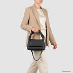 Italian Full-Grain Leather Top-Handle Bag | Perugia - Che Cose Belle