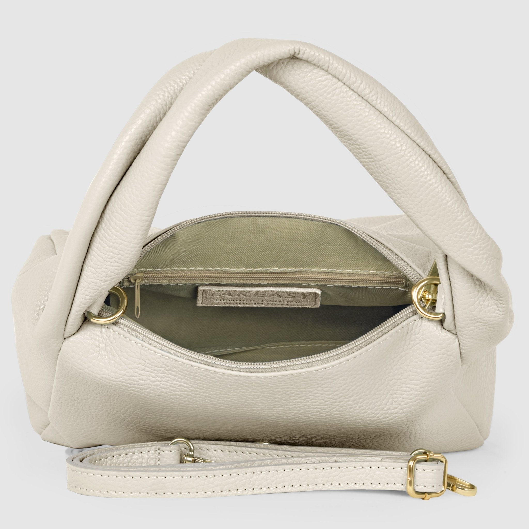Italian Full-Grain Leather Top-Handle Bag | Perugia - Che Cose Belle