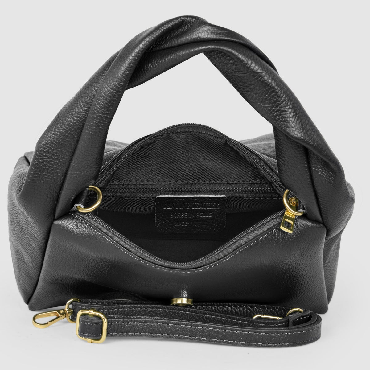 Italian Full-Grain Leather Top-Handle Bag | Perugia - Che Cose Belle