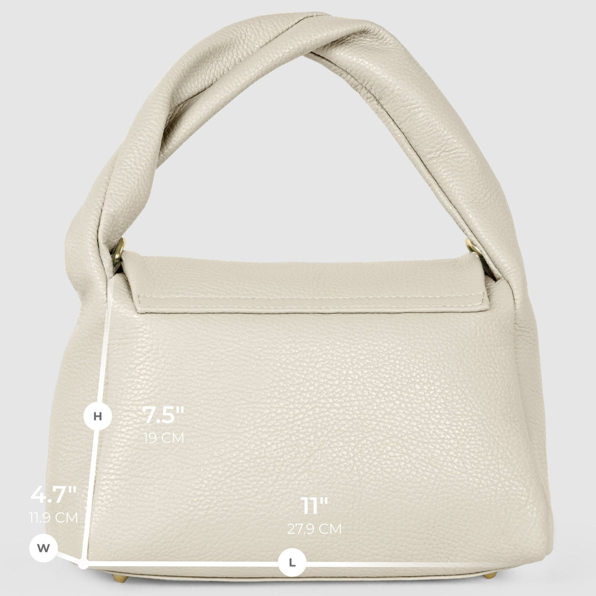 Italian Full-Grain Leather Top-Handle Bag | Perugia - Che Cose Belle