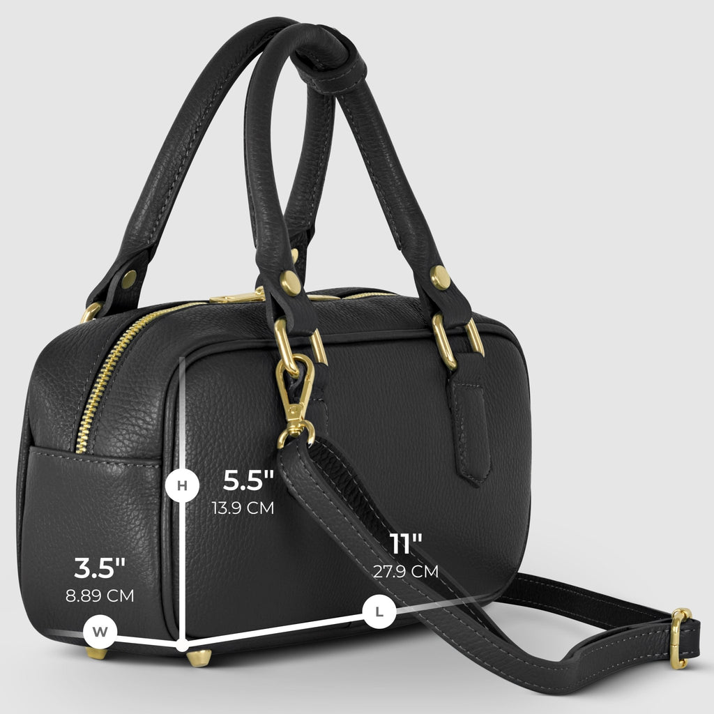 Italian Full-Grain Leather Top-Handle Bag | Venezia - Che Cose Belle