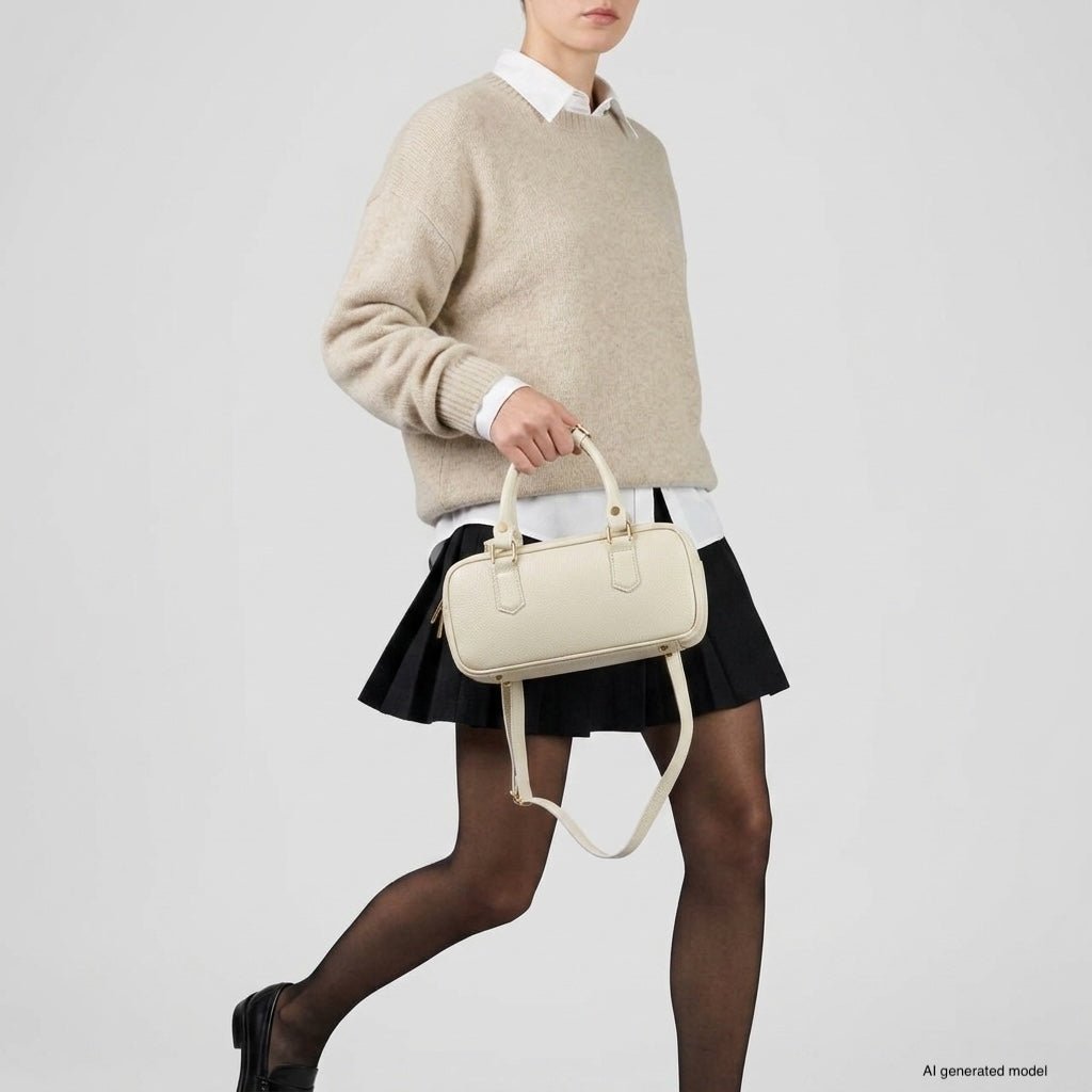 Italian Full-Grain Leather Top-Handle Bag | Venezia - Che Cose Belle
