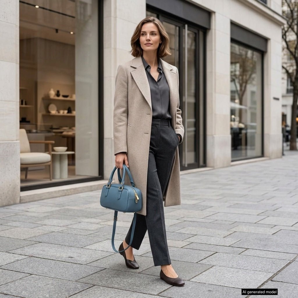 Italian Full-Grain Leather Top-Handle Bag | Venezia - Che Cose Belle