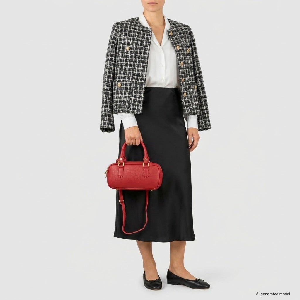 Italian Full-Grain Leather Top-Handle Bag | Venezia - Che Cose Belle