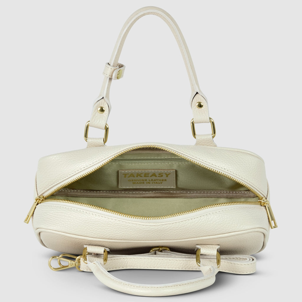 Italian Full-Grain Leather Top-Handle Bag | Venezia - Che Cose Belle