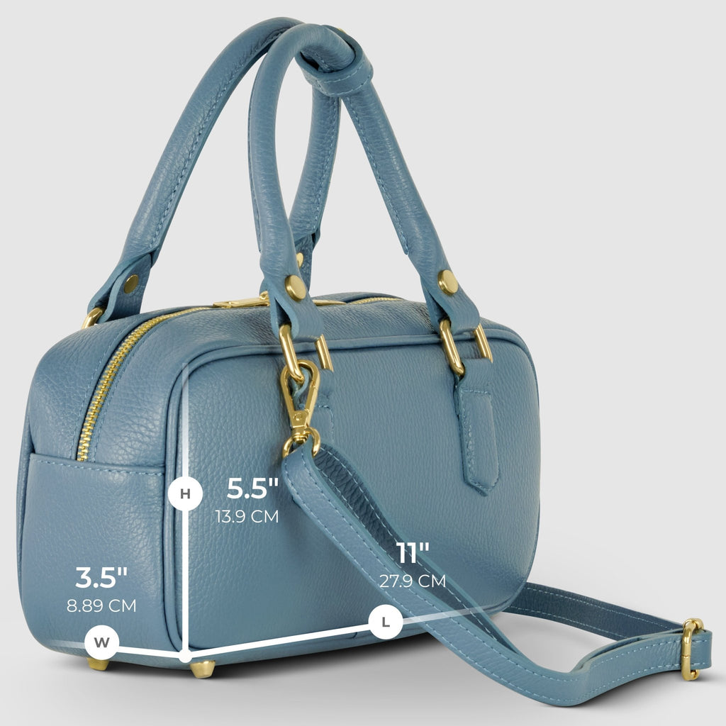 Italian Full-Grain Leather Top-Handle Bag | Venezia - Che Cose Belle