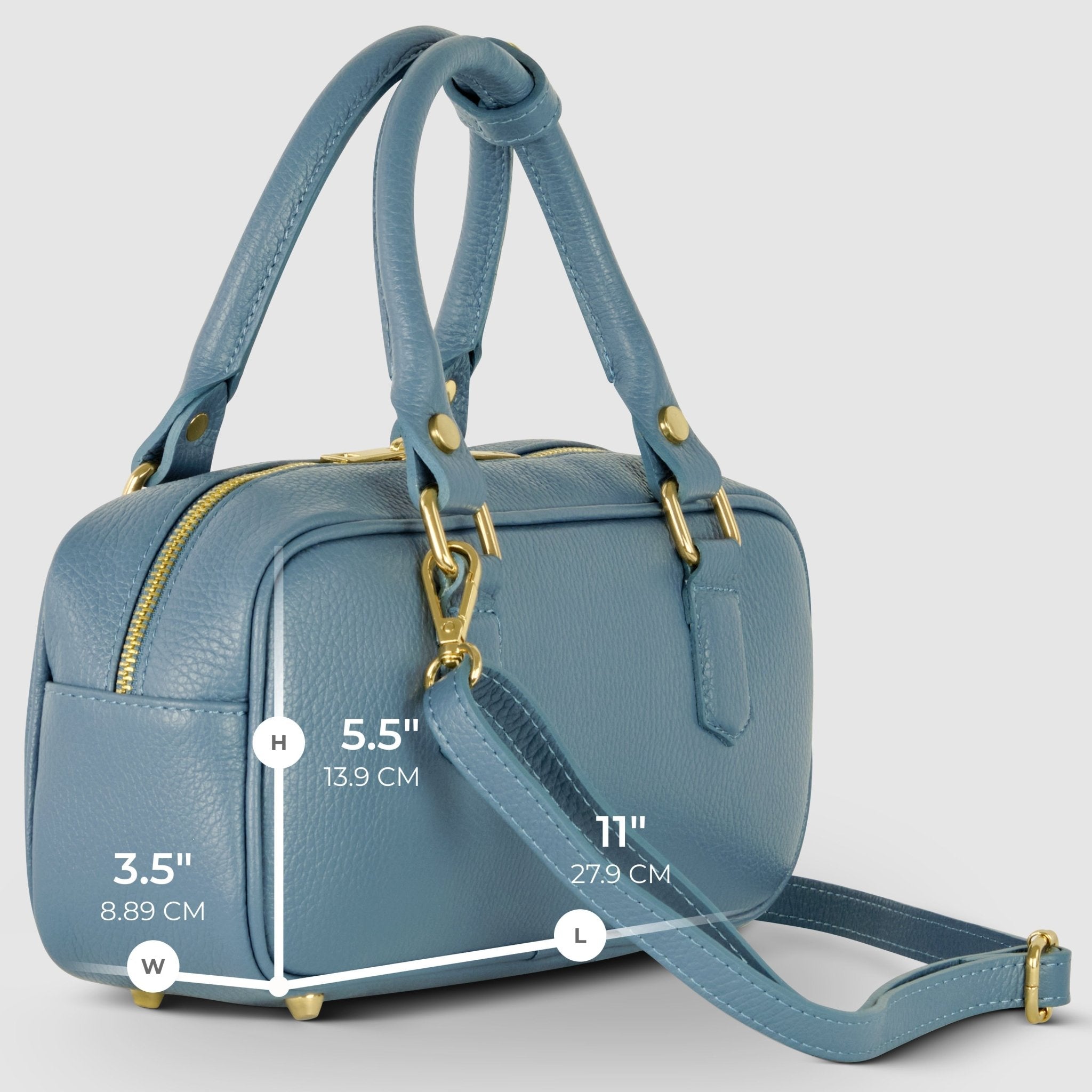 Italian Full-Grain Leather Top-Handle Bag | Venezia - Che Cose Belle