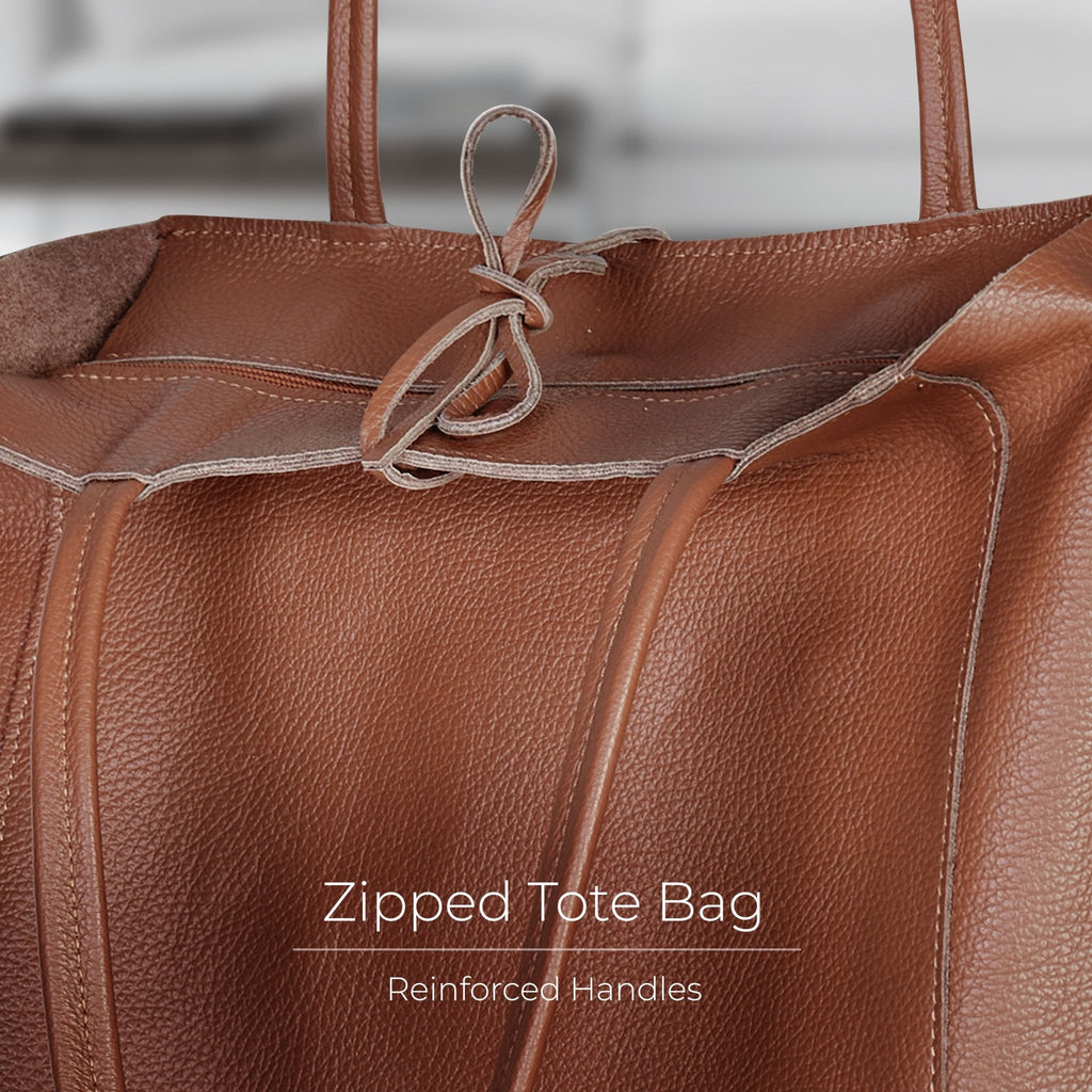 Italian Full-Grain Leather Tote Bag | Firenze - Che Cose Belle