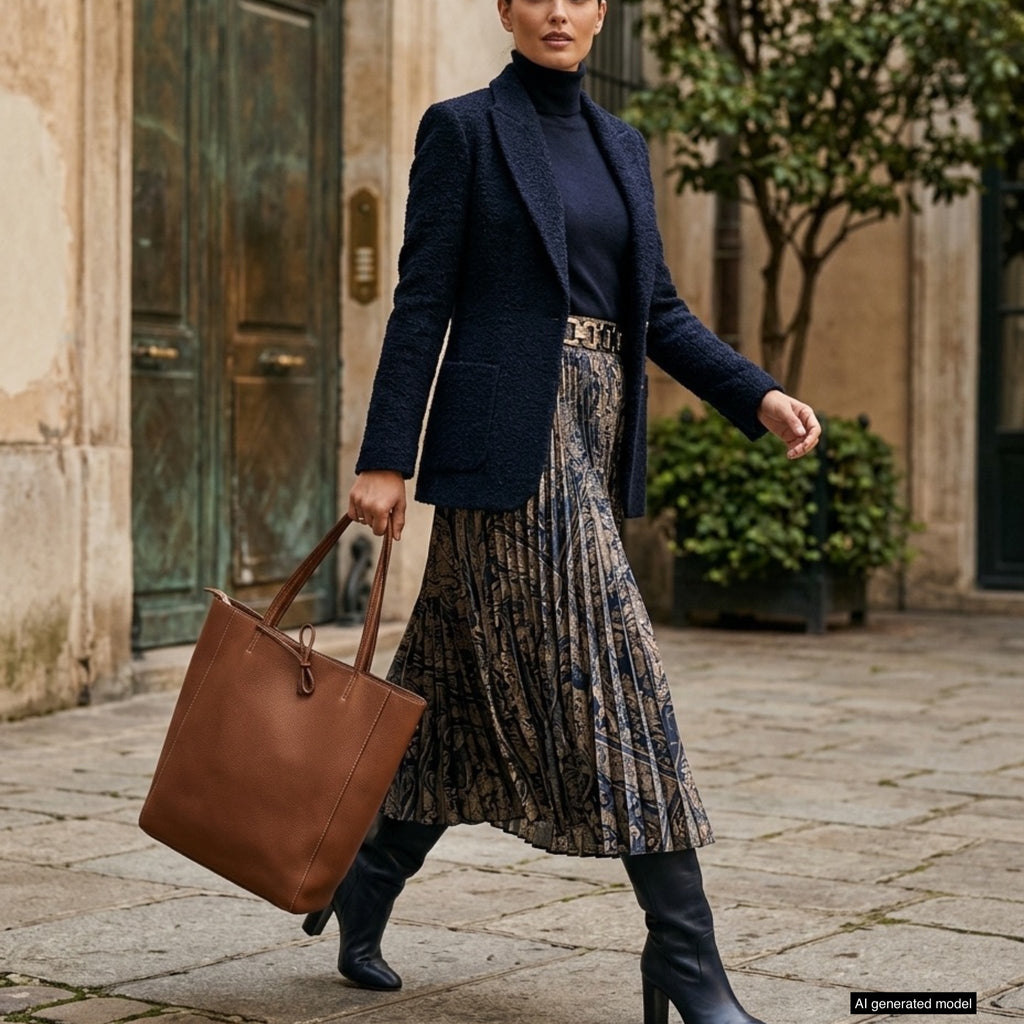 Italian Full-Grain Leather Tote Bag | Firenze - Che Cose Belle