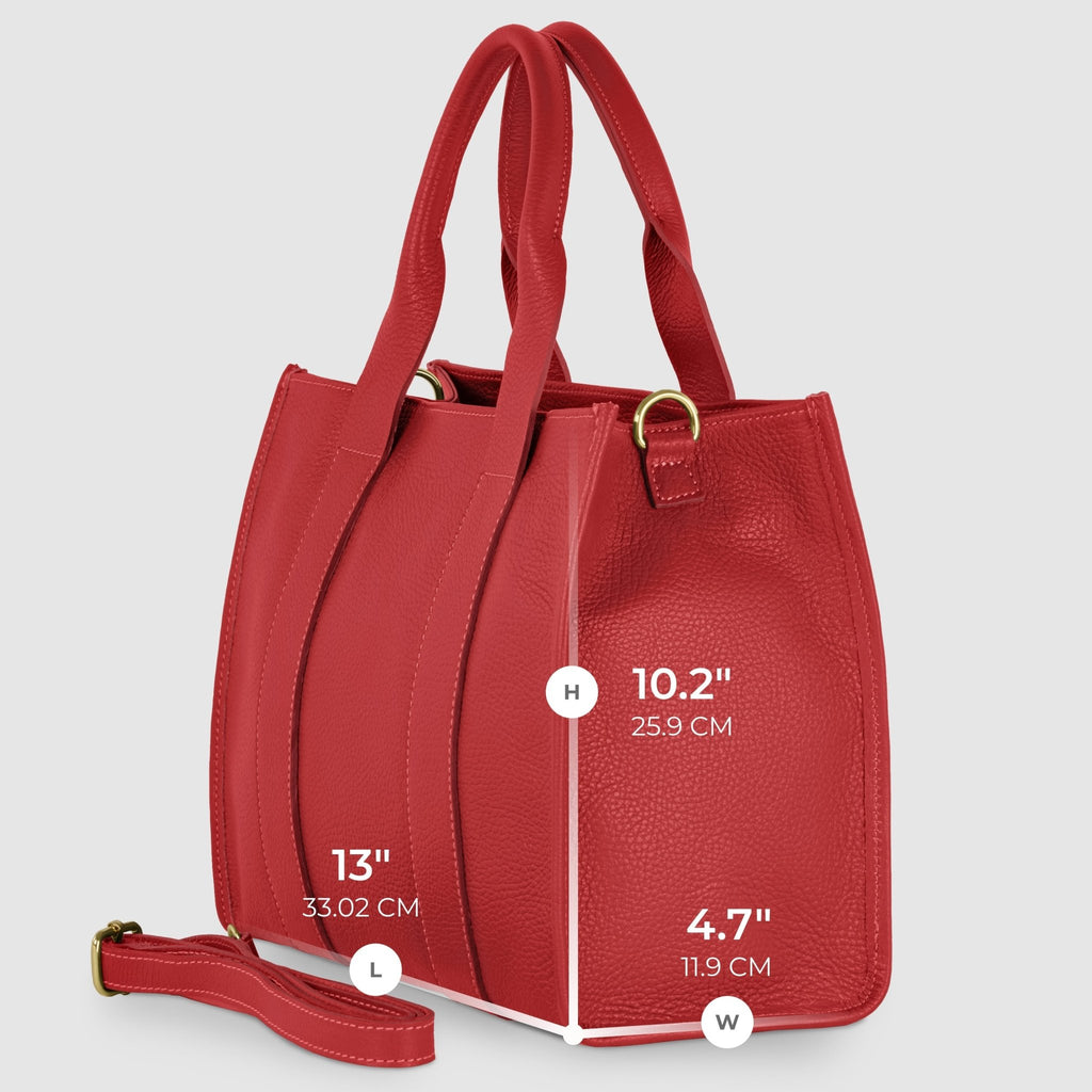 Italian Full-Grain Leather Tote Bag | Monza - Che Cose Belle