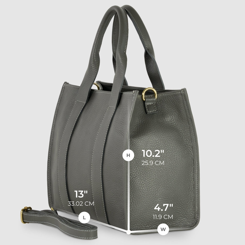 Italian Full-Grain Leather Tote Bag | Monza - Che Cose Belle