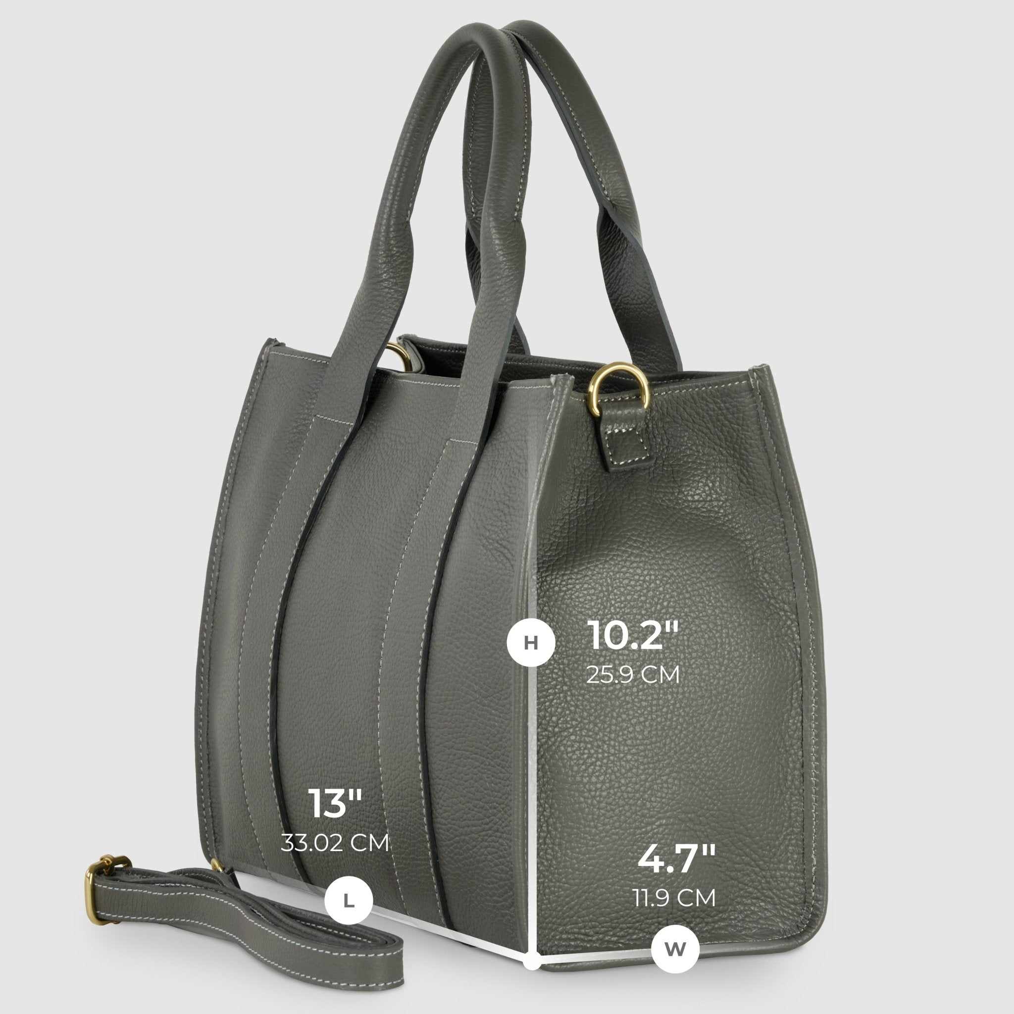 Italian Full-Grain Leather Tote Bag | Monza - Che Cose Belle