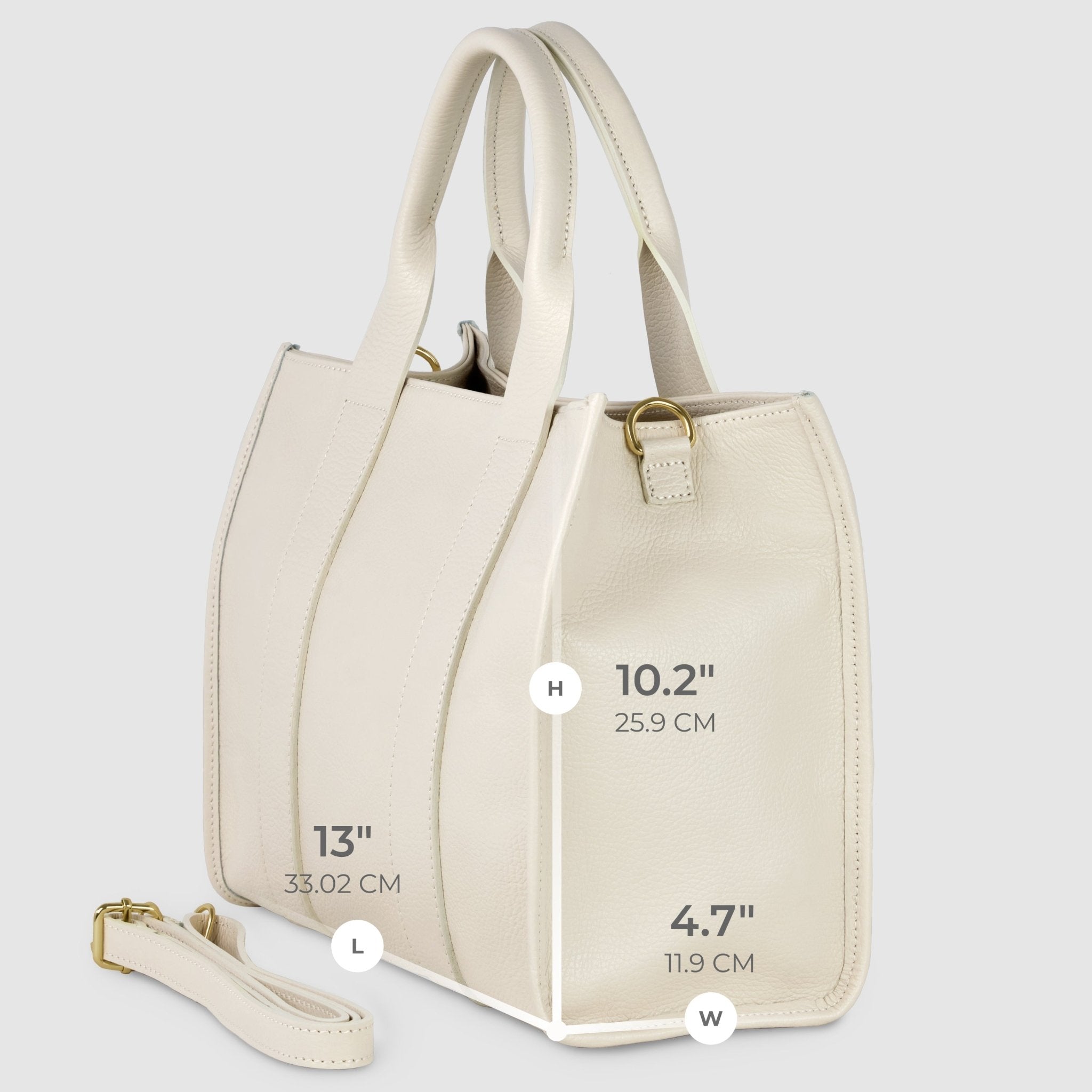 Italian Full-Grain Leather Tote Bag | Monza - Che Cose Belle