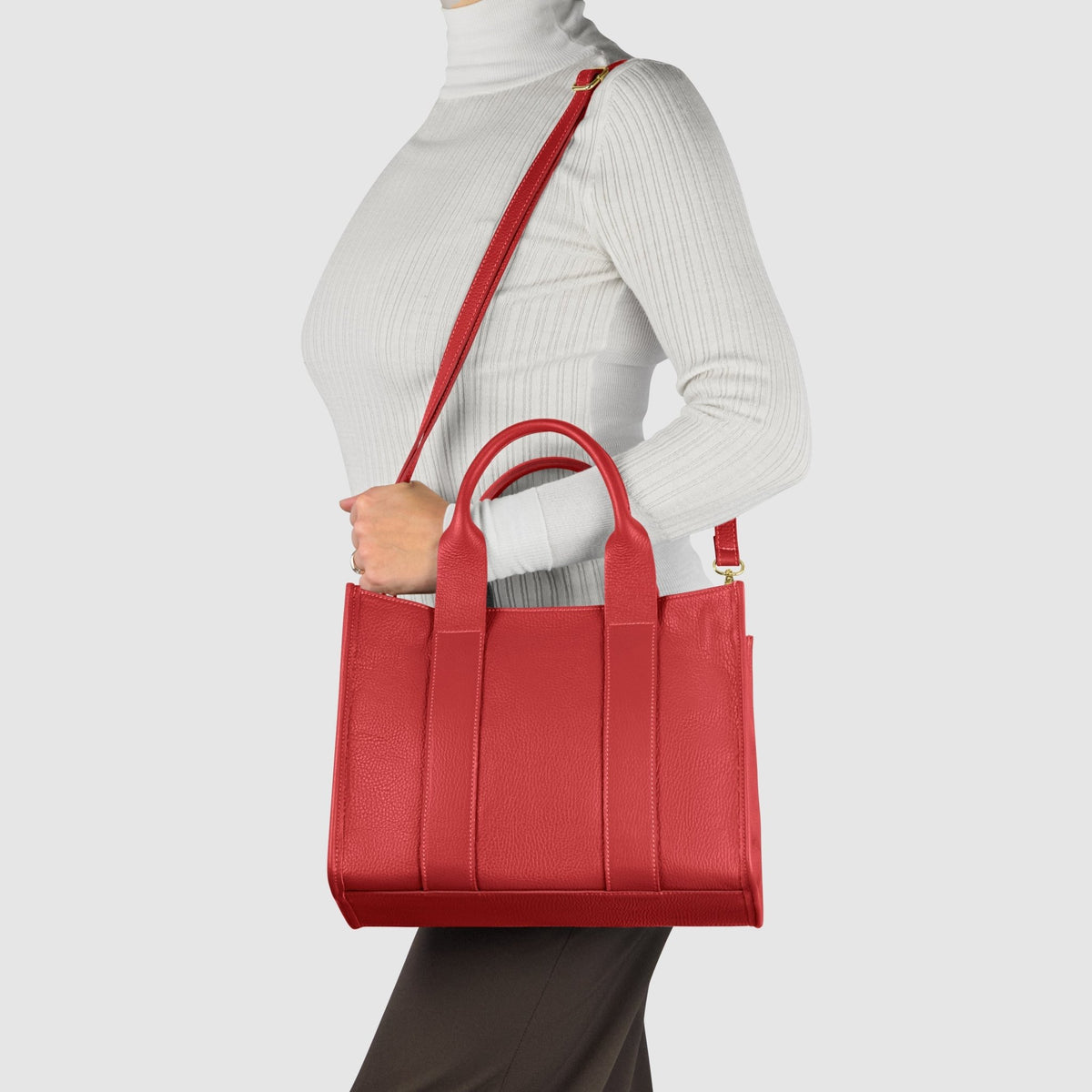 Italian Full-Grain Leather Tote Bag | Monza - Che Cose Belle