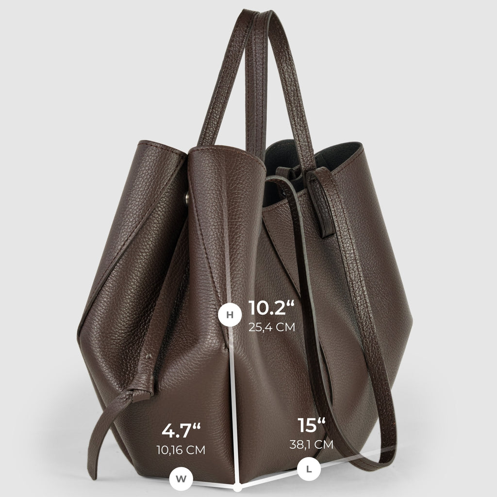 Italian Full-Grain Leather Tote Bag | Piacenza - Che Cose Belle