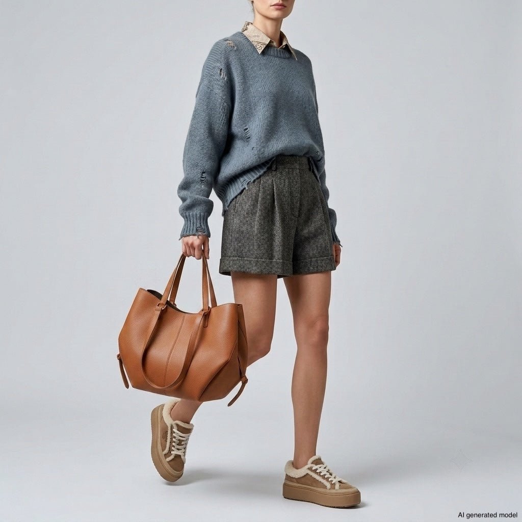 Italian Full-Grain Leather Tote Bag | Piacenza - Che Cose Belle