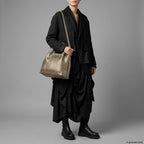 Italian Genuine Basketweave-Embossed Metallic Suede Top-Handle Bag | Imperia - Che Cose Belle