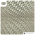 Italian Genuine Basketweave-Embossed Metallic Suede Top-Handle Bag | Treviso - Che Cose Belle