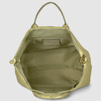 Italian Genuine Basketweave-Embossed Metallic Suede Top-Handle Bag | Treviso - Che Cose Belle