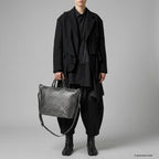 Italian Genuine Basketweave-Embossed Metallic Suede Top-Handle Bag | Treviso - Che Cose Belle
