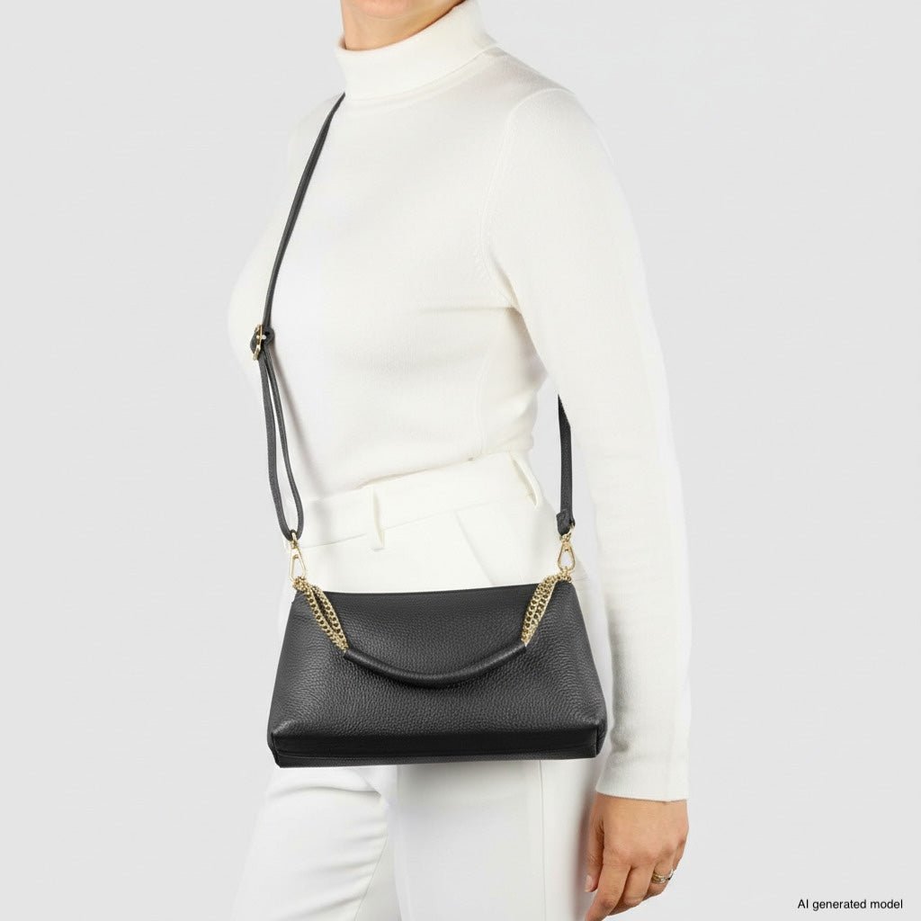 Italian Genuine Calf Leather Crossbody Bag 171522 - Che Cose Belle