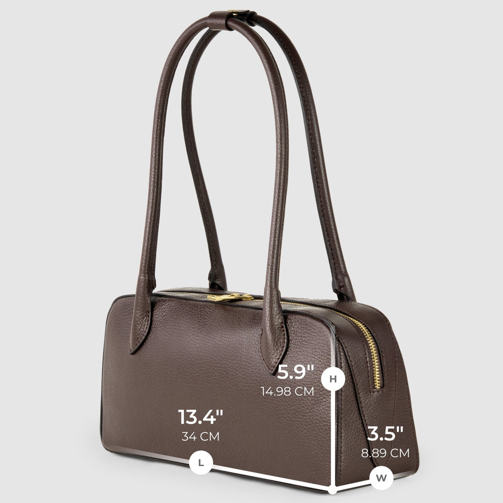 Italian Genuine Calf Leather Shoulder Bag 272511 - Che Cose Belle
