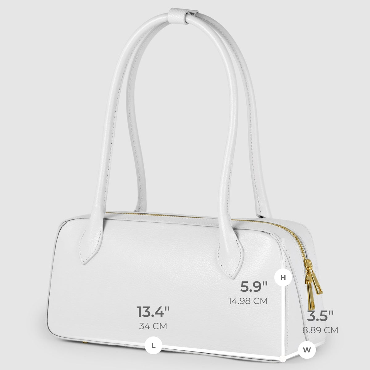 Italian Genuine Calf Leather Shoulder Bag 272511 - Che Cose Belle