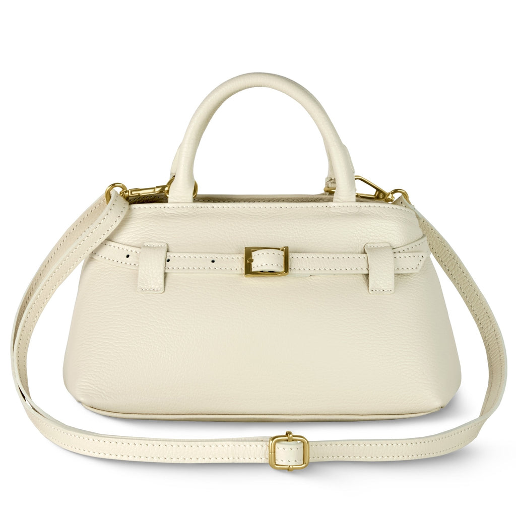 Italian Genuine Calf Leather Top-Handle Bag 252352 - Che Cose Belle