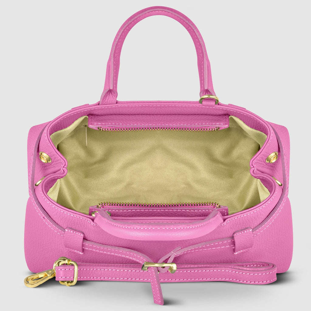 Italian Genuine Calf Leather Top-Handle Bag 252352 - Che Cose Belle