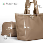 Italian Genuine Calf Leather Tote Bag 122500 - Che Cose Belle