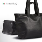 Italian Genuine Calf Leather Tote Bag 122500 - Che Cose Belle