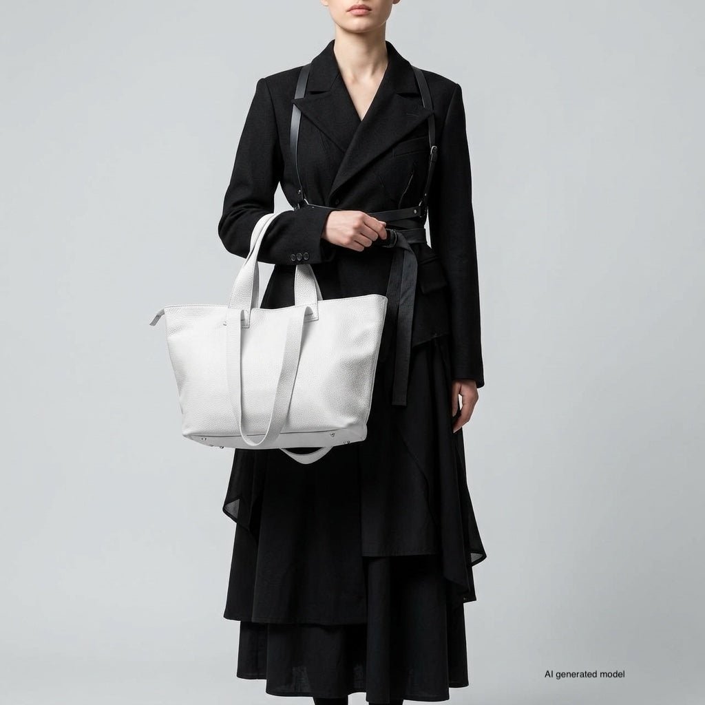 Italian Genuine Calf Leather Tote Bag 122500 - Che Cose Belle