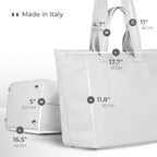Italian Genuine Calf Leather Tote Bag 122500 - Che Cose Belle