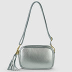 Italian Genuine Metallic Calf Leather Crossbody Bag 231302 - Che Cose Belle