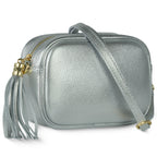 Italian Genuine Metallic Calf Leather Crossbody Bag 231302 - Che Cose Belle