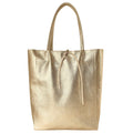 Italian Genuine Metallic Calf Leather Tote Bag 201718 - Che Cose Belle