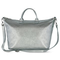 Italian Genuine Metallic Suede Top-Handle Bag | Padova - Che Cose Belle