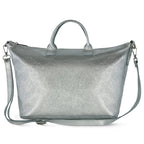 Italian Genuine Metallic Suede Top-Handle Bag | Padova - Che Cose Belle