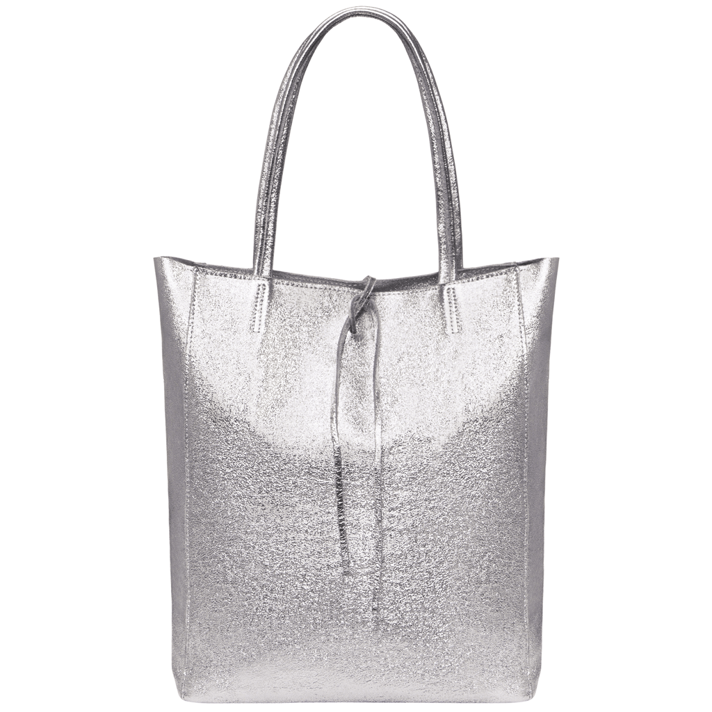 Italian Genuine Metallic Suede Tote Bag | Pisa - Che Cose Belle