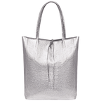 Italian Genuine Metallic Suede Tote Bag | Pisa - Che Cose Belle