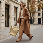 Italian Genuine Metallic Suede Tote Bag | Pisa - Che Cose Belle