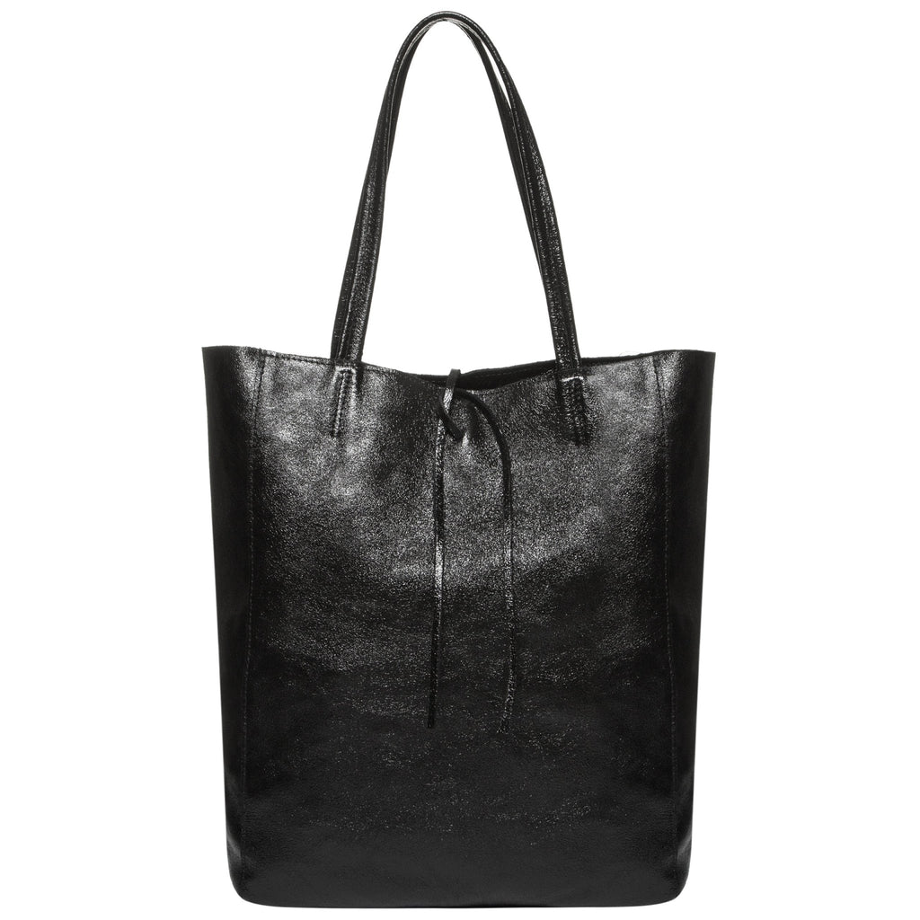 Italian Genuine Metallic Suede Tote Bag | Pisa - Che Cose Belle