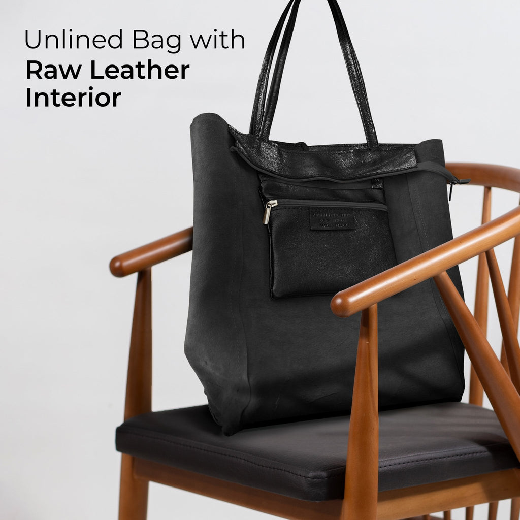 Italian Genuine Metallic Suede Tote Bag | Pisa - Che Cose Belle
