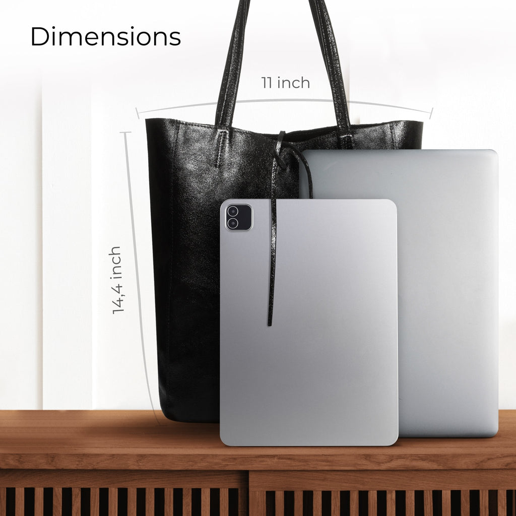 Italian Genuine Metallic Suede Tote Bag | Pisa - Che Cose Belle