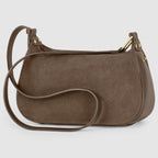 Italian Genuine Suede & Full-Grain Leather Crossbody Bag | Cremona - Che Cose Belle